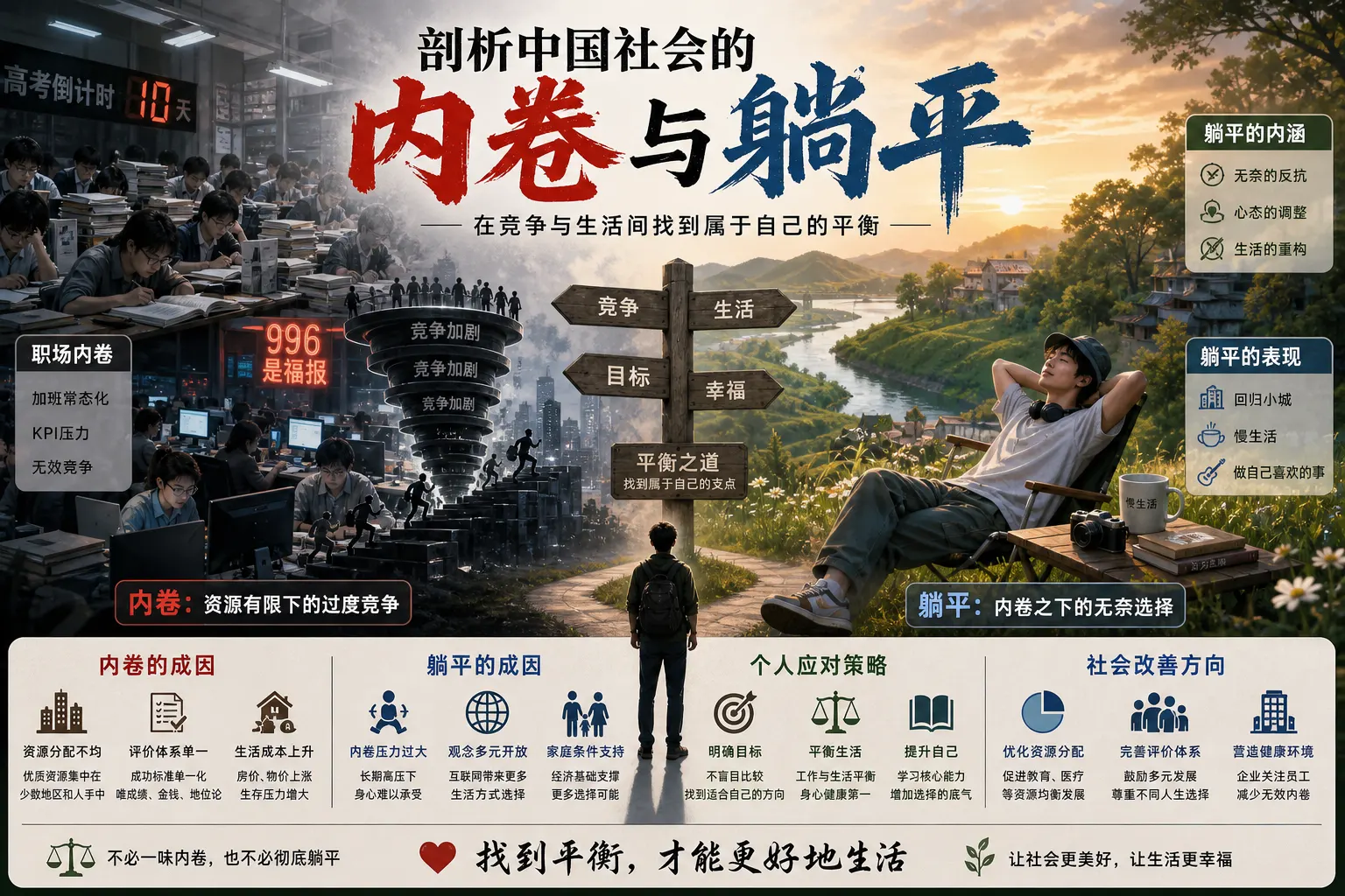 剖析中国社会的内卷与躺平